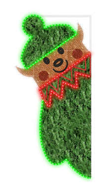 Lighted Elf Pole Decoration