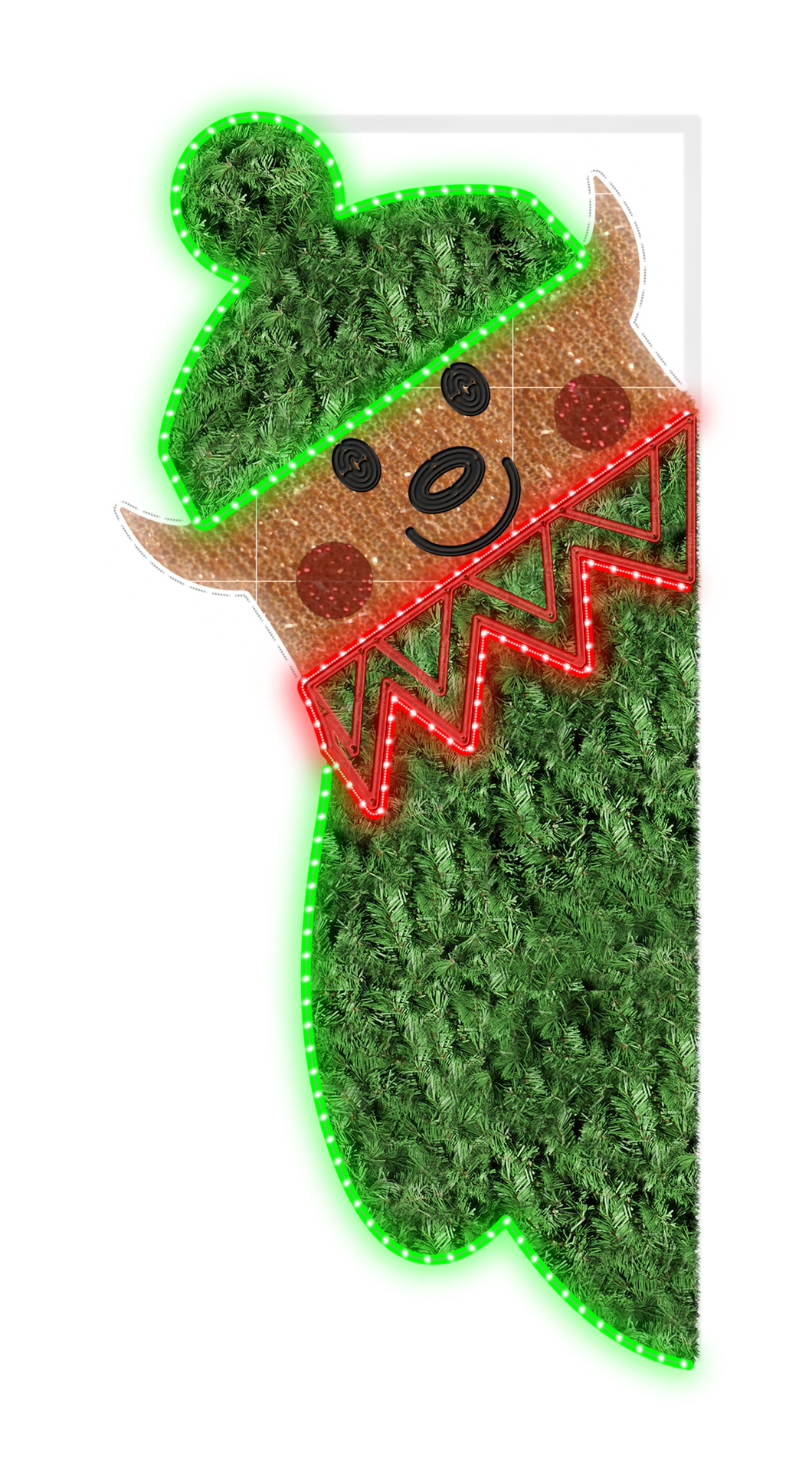 Lighted Elf Pole Decoration