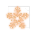 Warm White Snowflake Pole Decor
