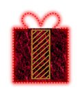 2D Red Giftbox Display