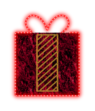2D Red Giftbox Display