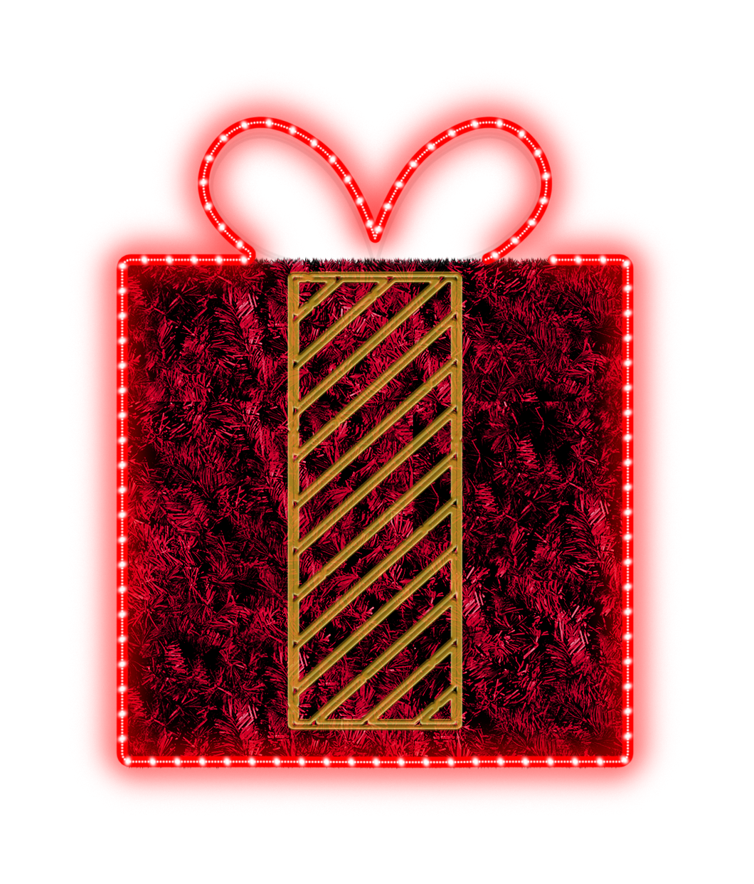 2D Red Giftbox Display