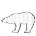 illuminated polar bear commercial quality