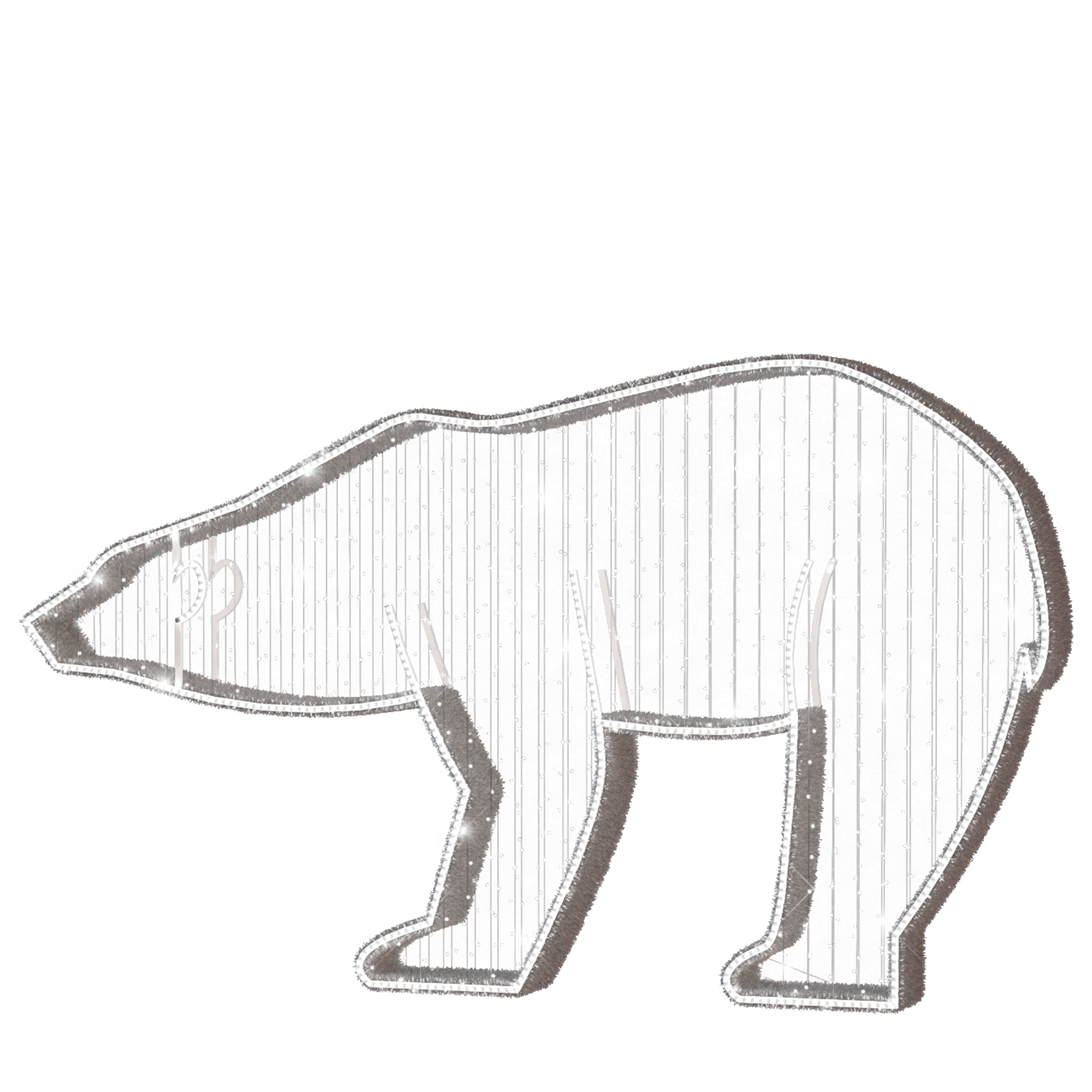 illuminated polar bear commercial quality