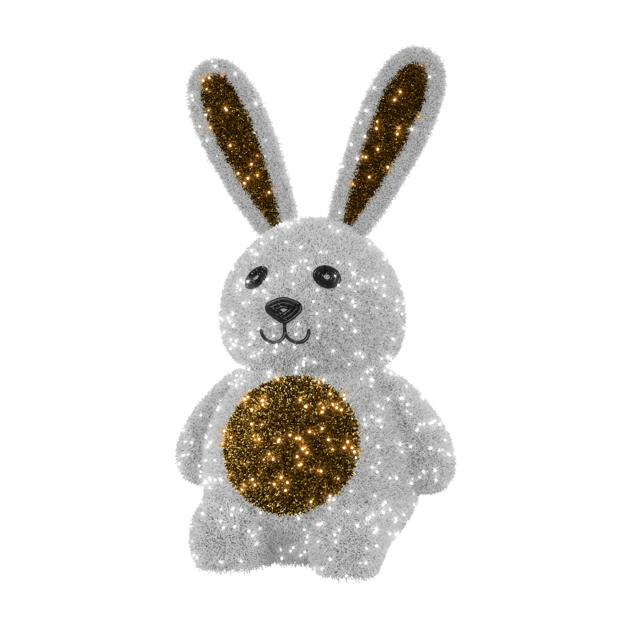 Lighted Bunny Decoration