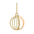 gold round ornament suspension