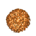 Warm / Gold Swirl Tree Ball is lighted sphere suspensions