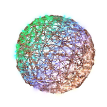 Lighted Grapevine Sphere