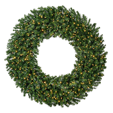 Large 6ft wreath with warm white lights