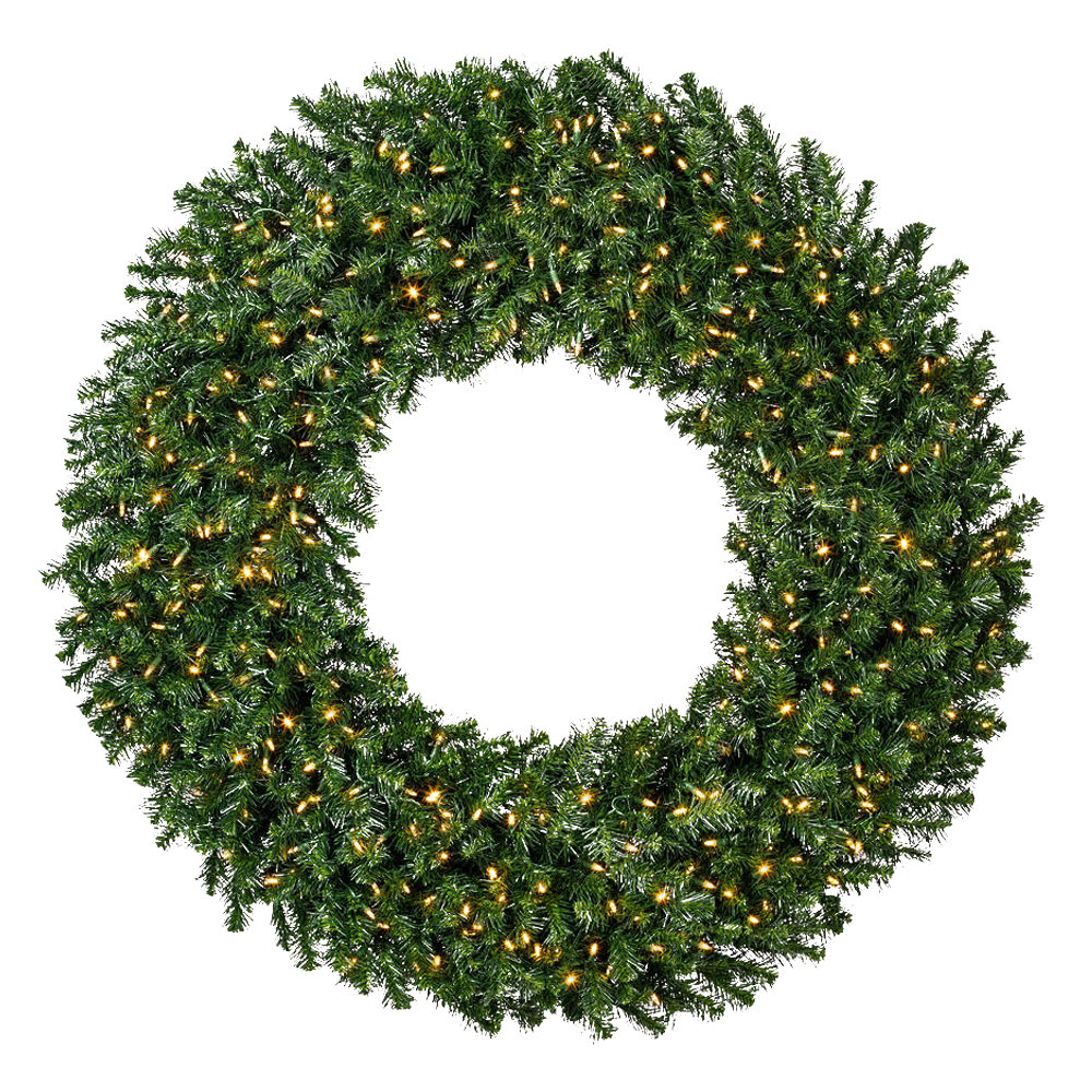 Large 6ft wreath with warm white lights