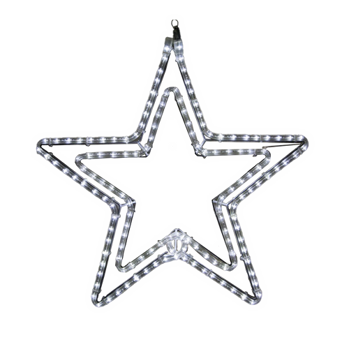 2D Star with rope light