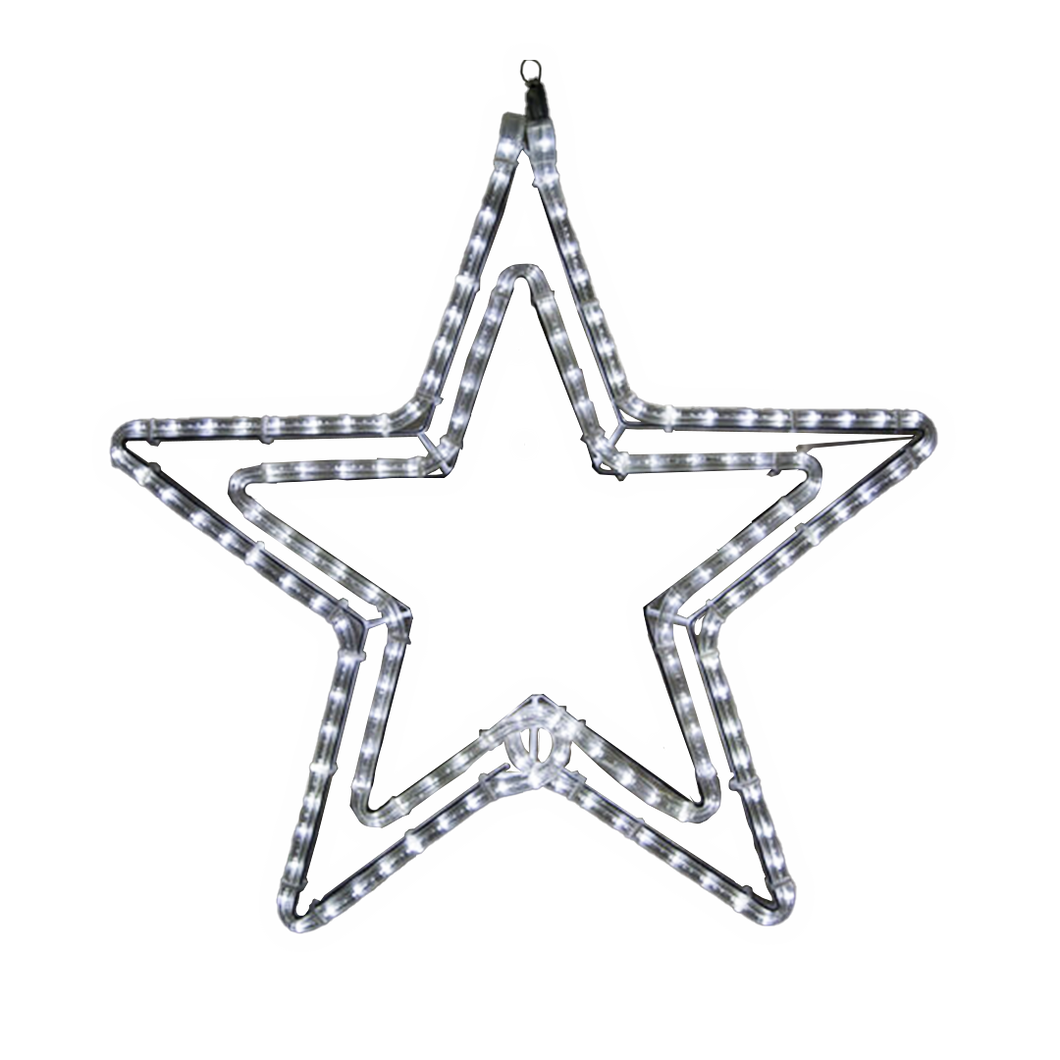 2D Star with rope light