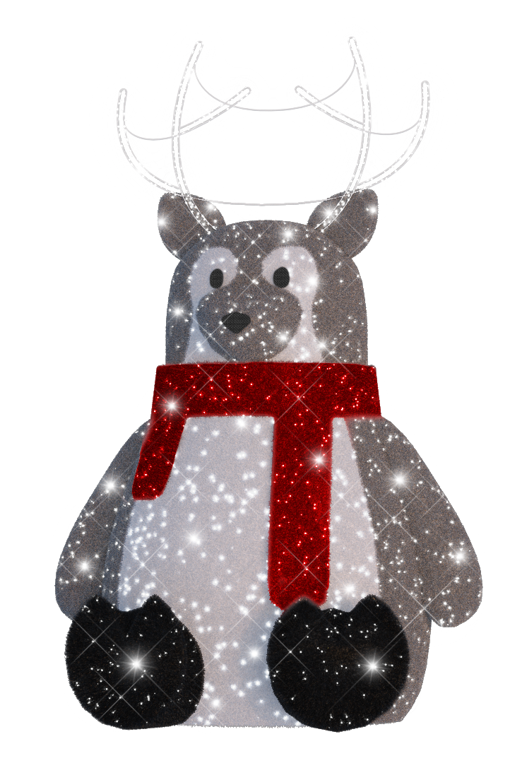 Large Reindeer display over 19ft tall