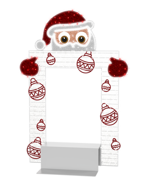 Santa Photo Op Lighted Picture Frame