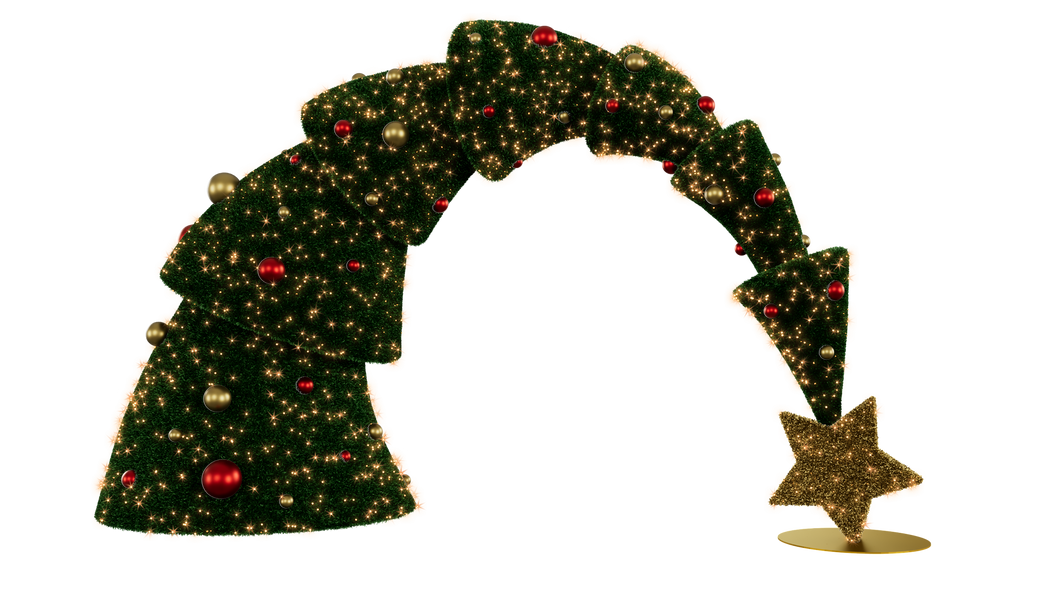 whimsical tree archway walk thru