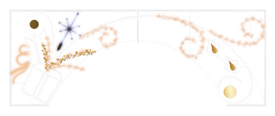 Large Christmas Gift Arch Pole Decoration