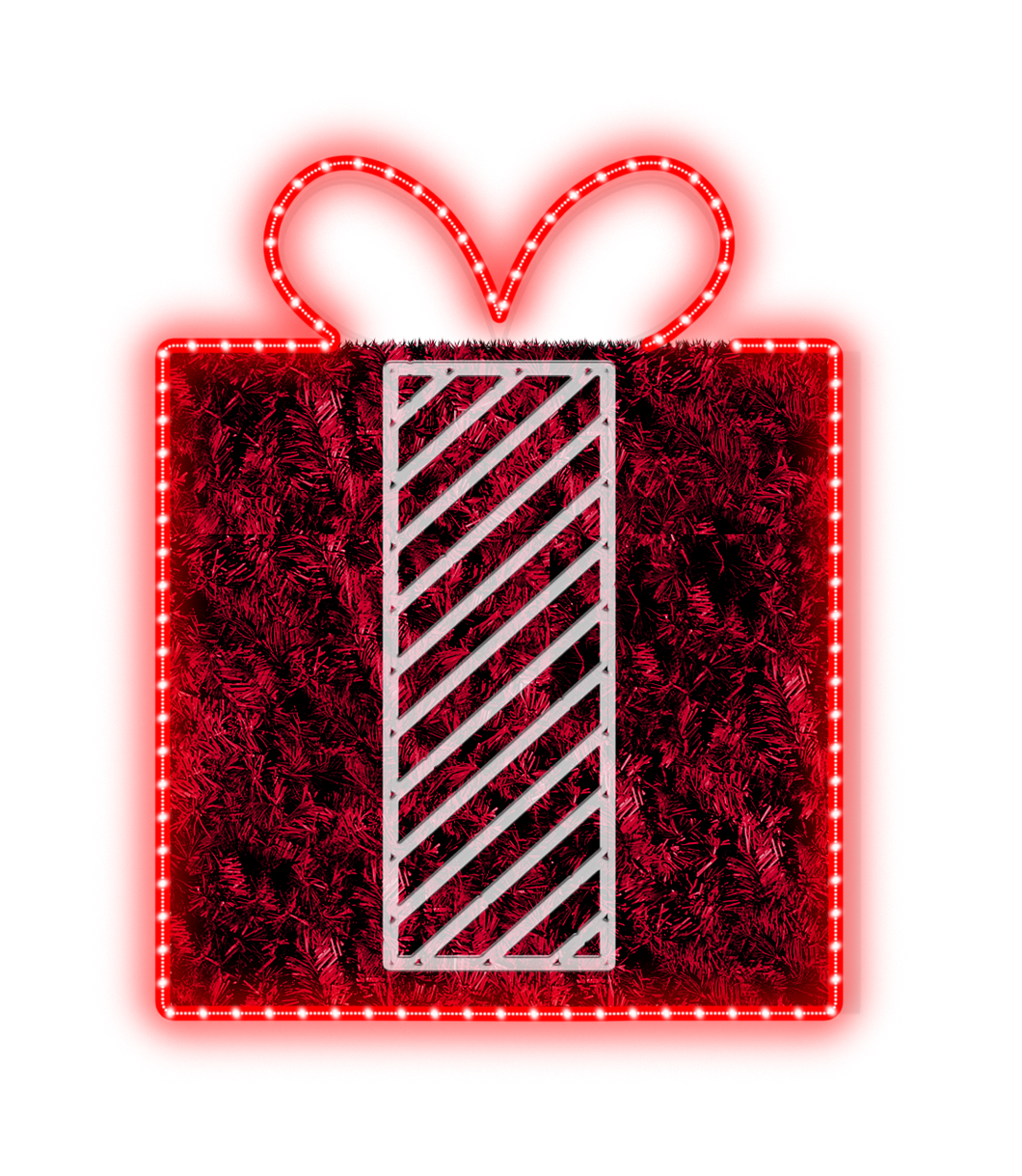 lighted giftbox decoration