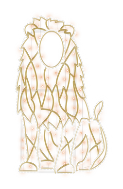 Lighted Lion Photo Booth