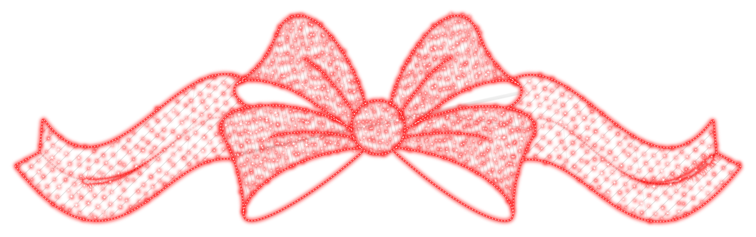 large red bow lighted decoration