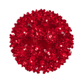 6 inch red sphere with LED lights