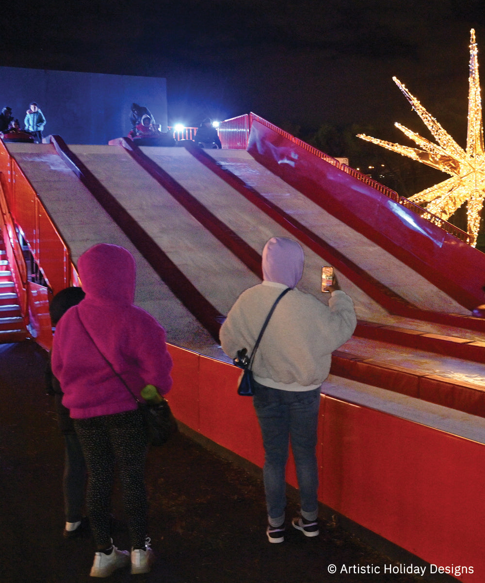 4 lane toboggan slide