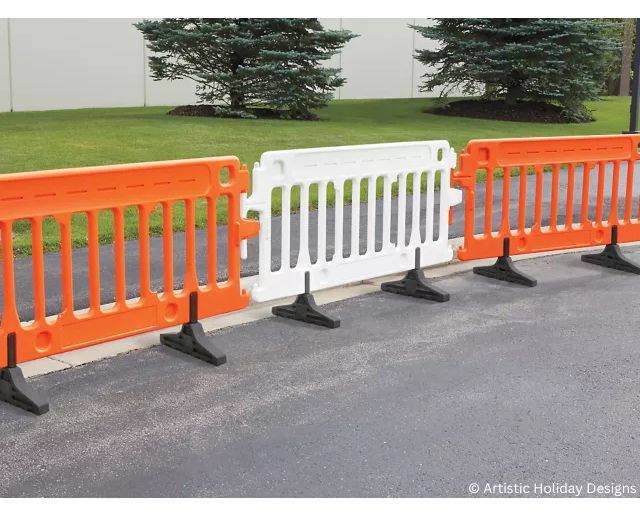 Plastic Barricade in White