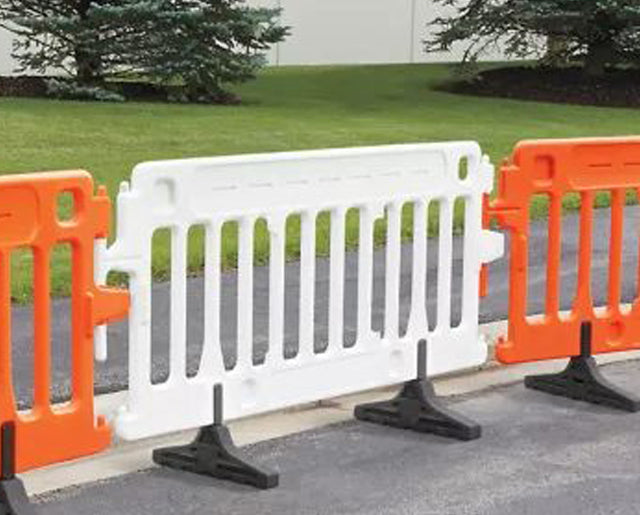 Plastic Barricades - White