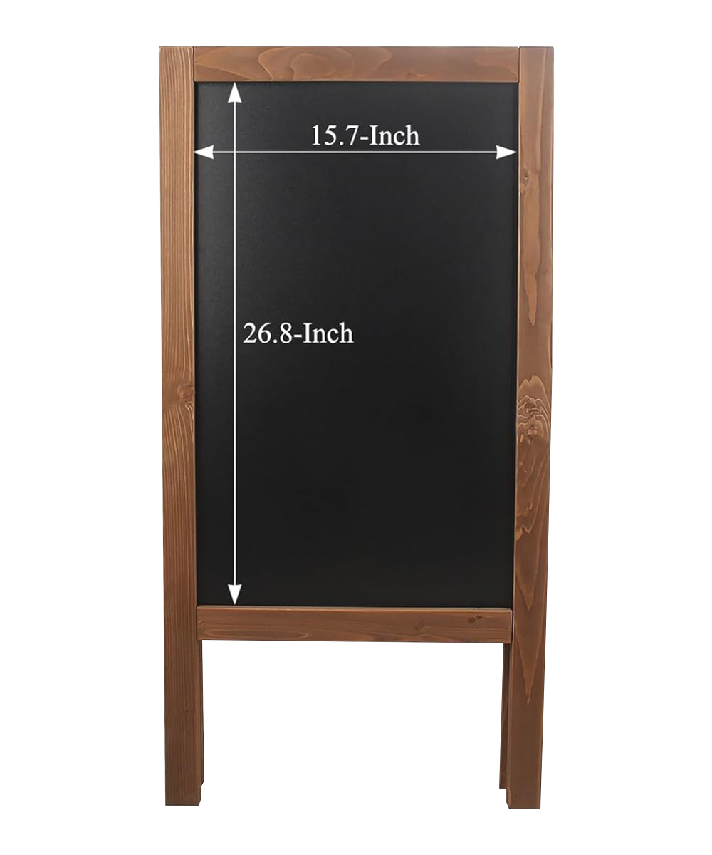 Chalkboard sign folded flat