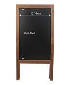 Chalkboard sign folded flat