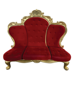 Large Plush Santa Bench