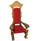 large high-back Santa chair for events