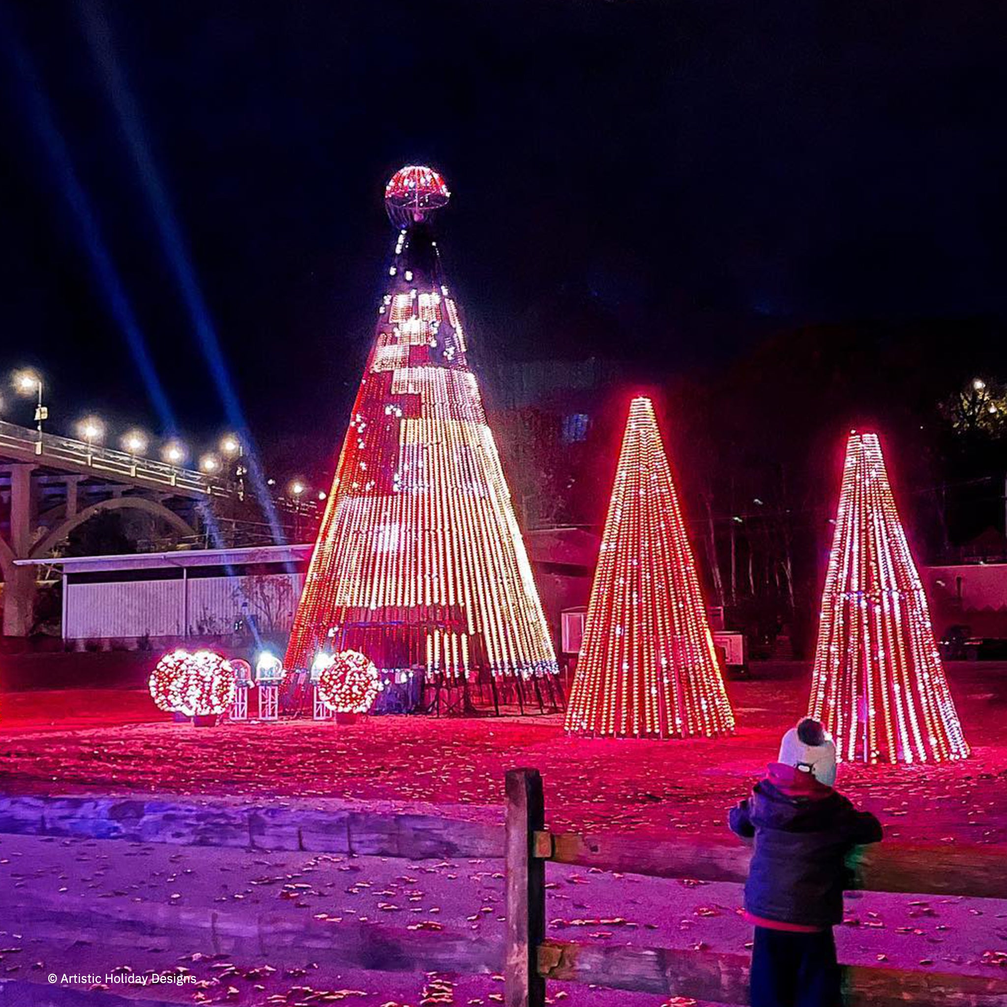 RGB Mega Tree - 58ft – Artistic Holiday Designs