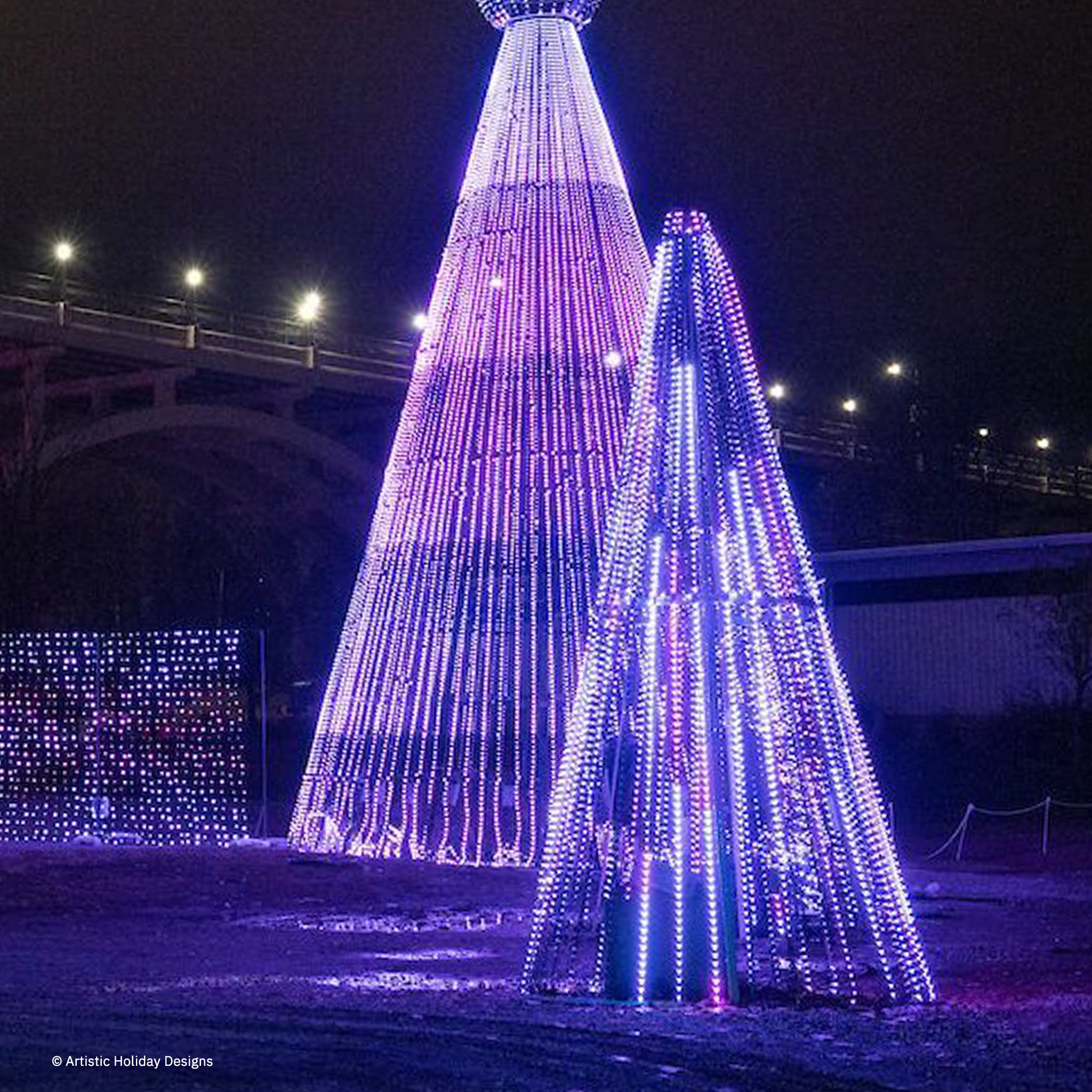 RGB Light Show Tree 26ft tall