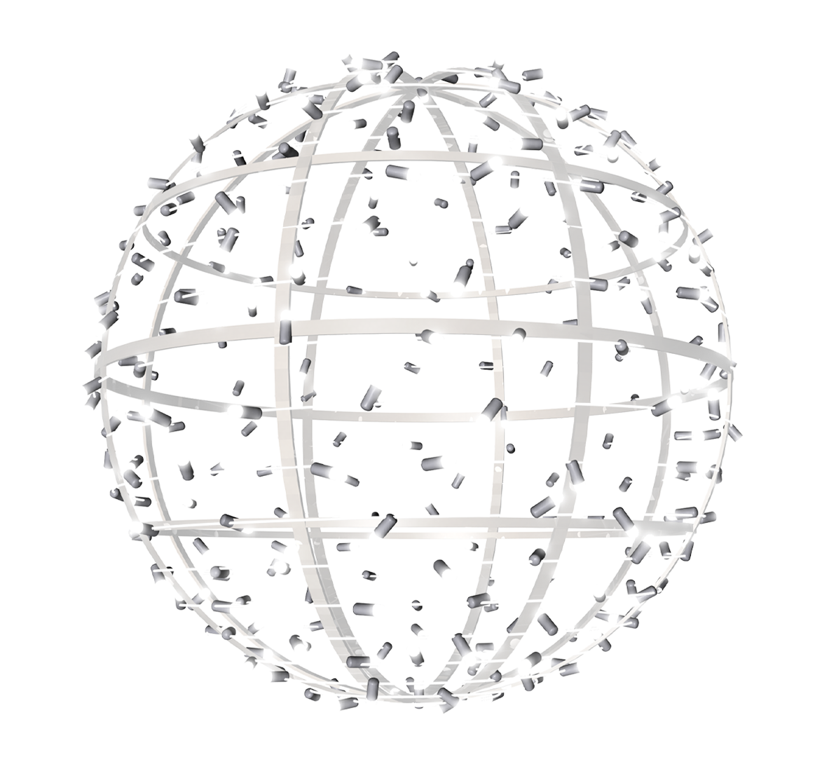 20 inch pure white sphere
