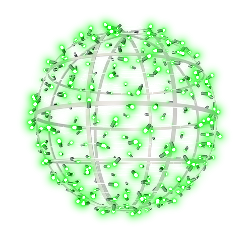 20 inch green sphere