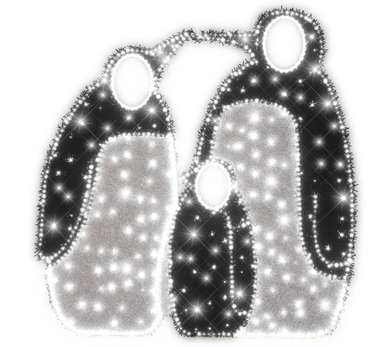 Penguin Photo Booth Light Display