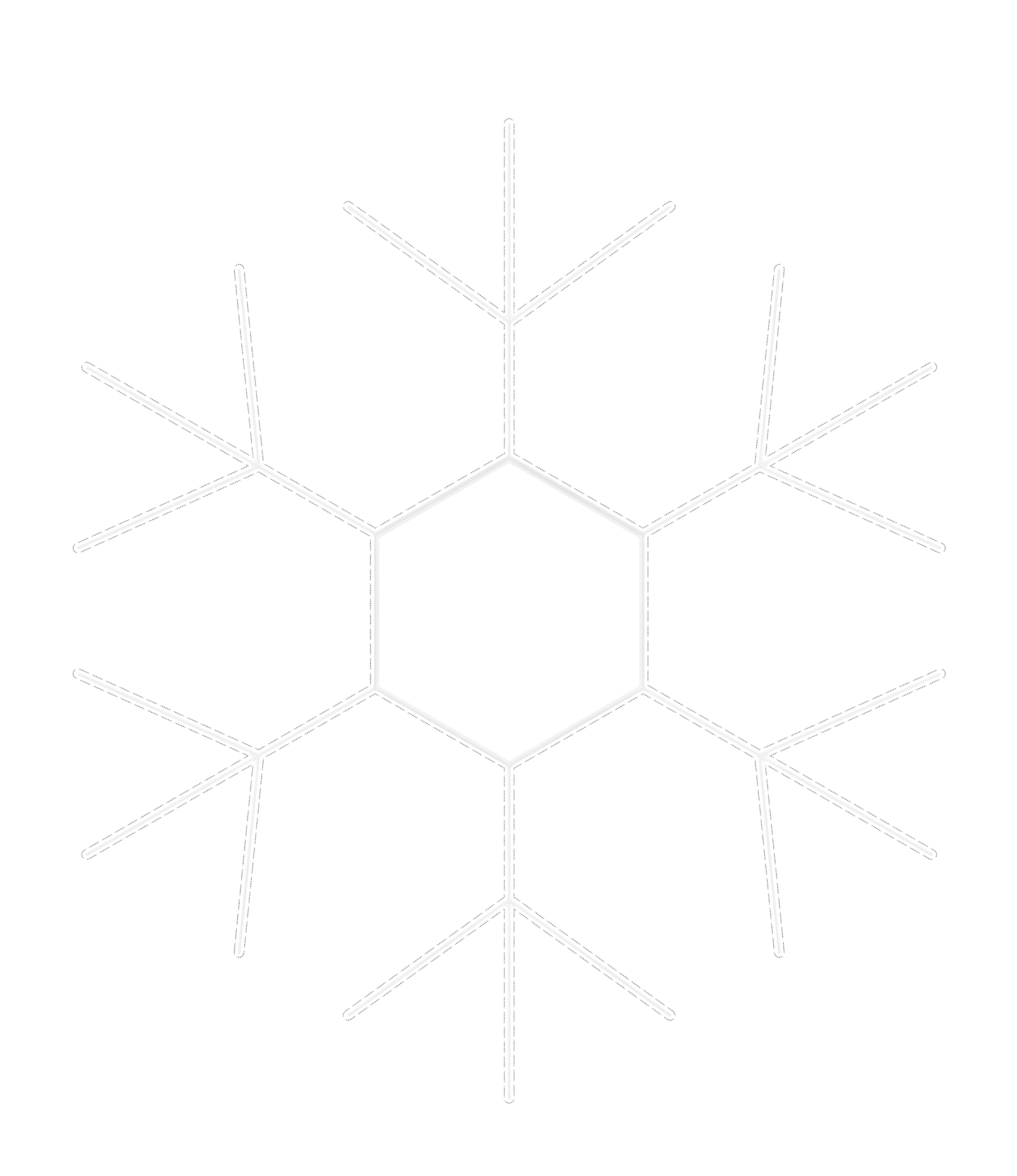 large lighted snowflake