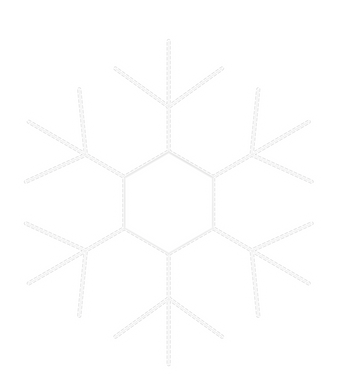 large lighted snowflake