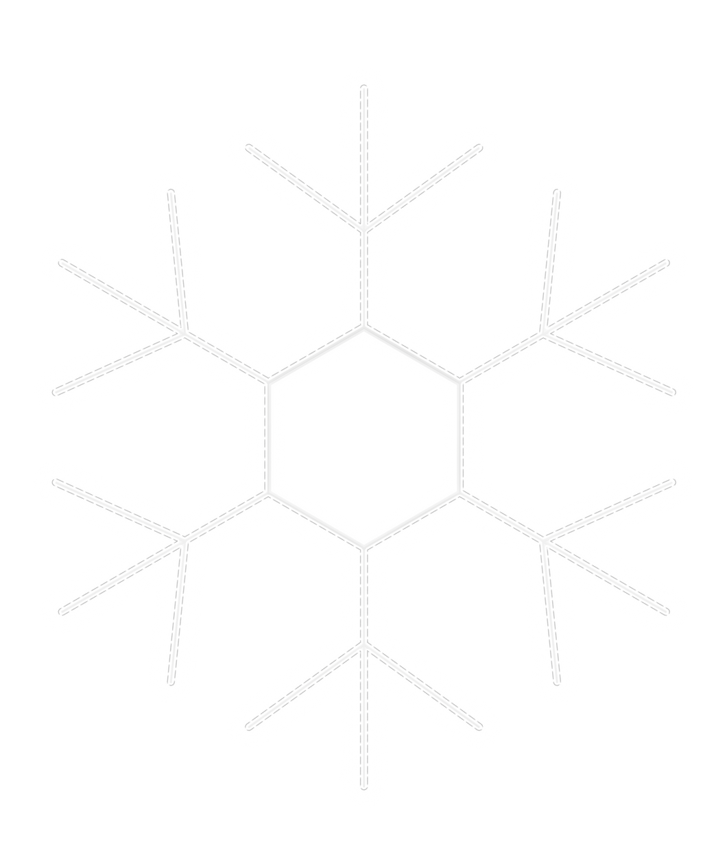 large lighted snowflake