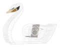 large sit-in illuminated swan display for zoos and botanial gardens