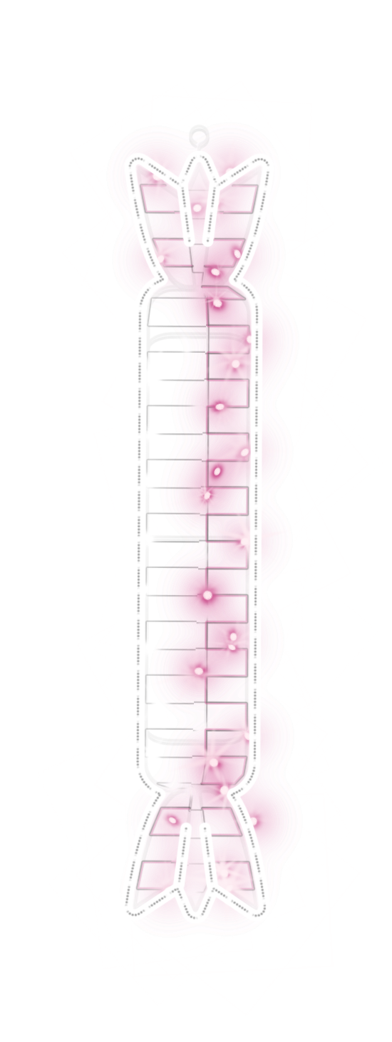 2D Pink Candy Light Suspension