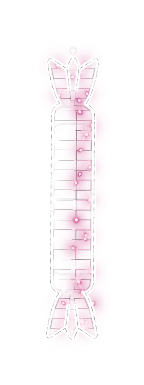 2D Pink Candy Light Suspension