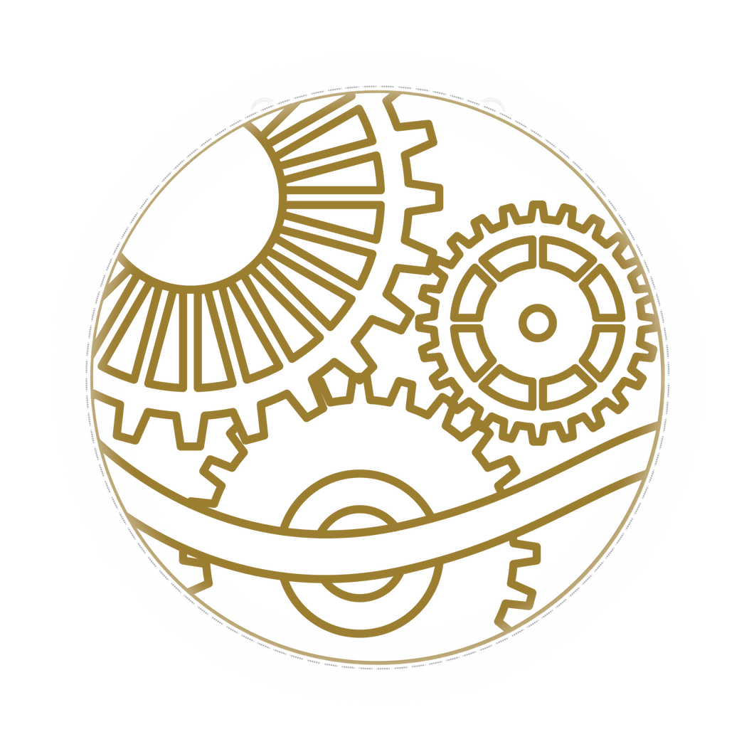 Gear Clock illuminated display