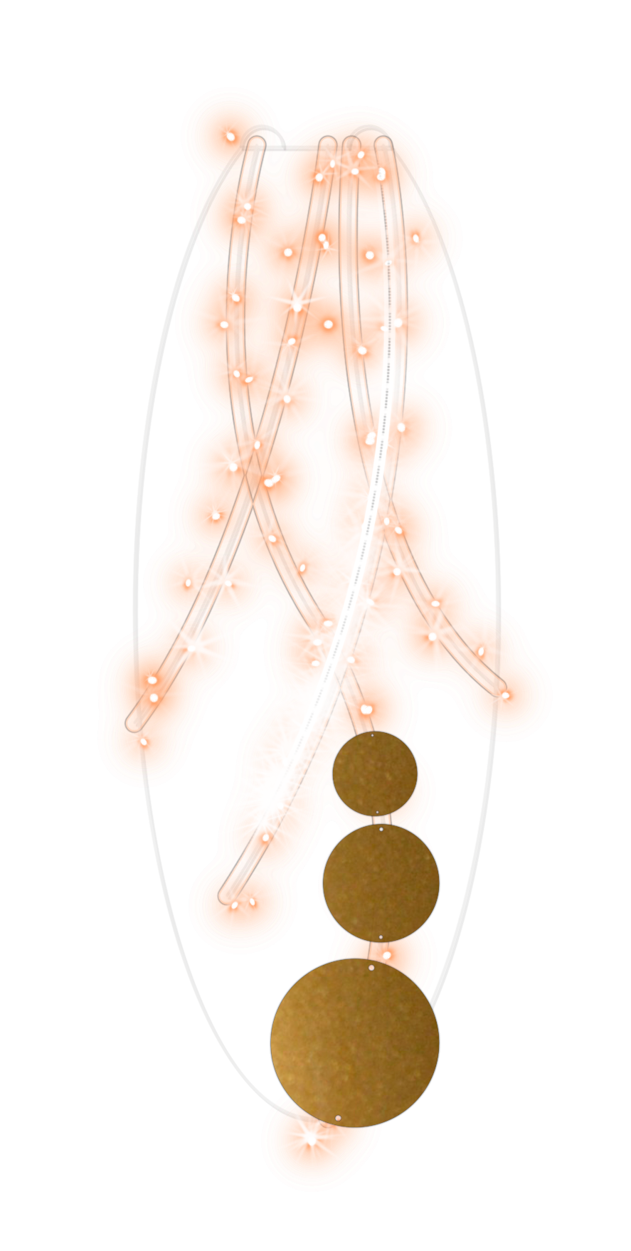 Louise Suspension with lights