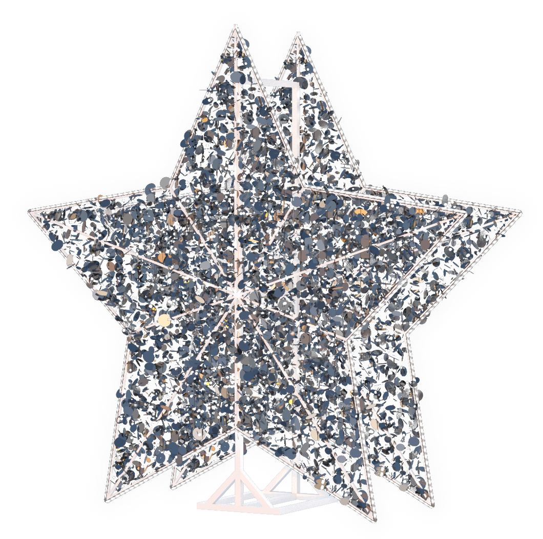 Radiant Silver Star - 6.5ft