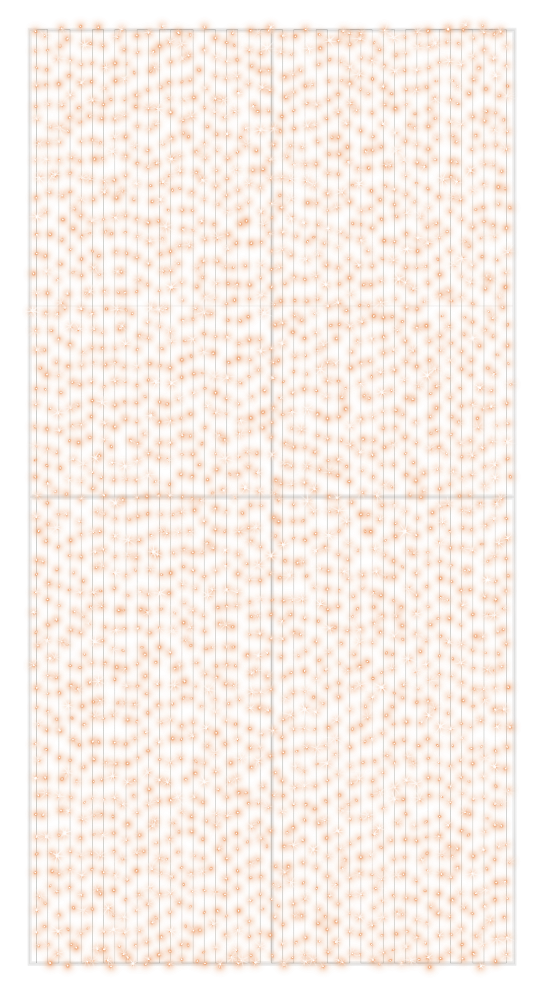 Lighted End-Cap Panel Wall in Warm White LEDs