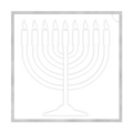 Lighted Hanukkah Menorah Display