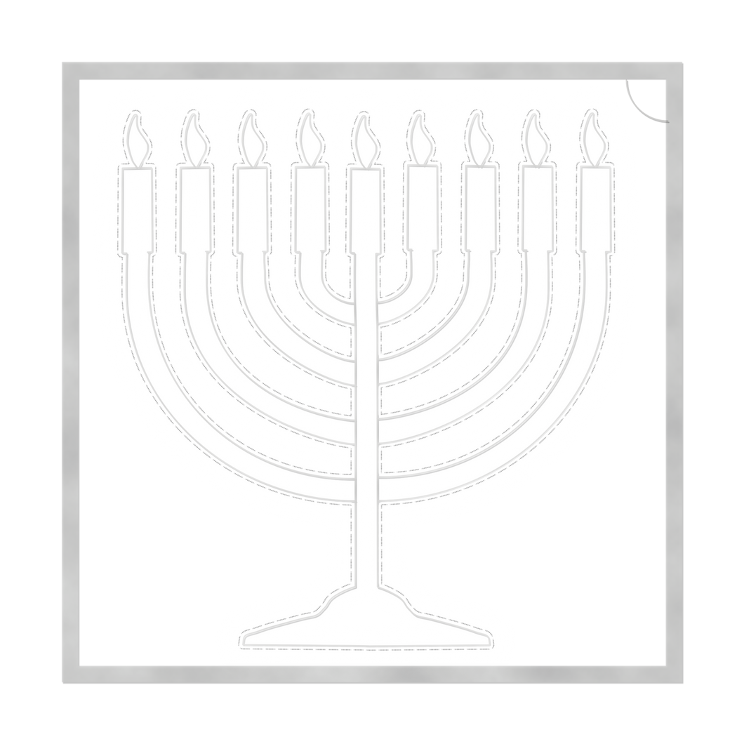 Lighted Hanukkah Menorah Display