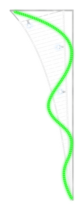 Champagne Green Pole Decor for street lamp pole