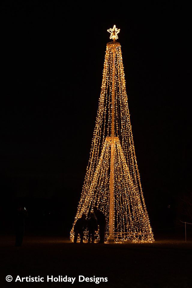 Double Cone Tree (warm white) - 32ft